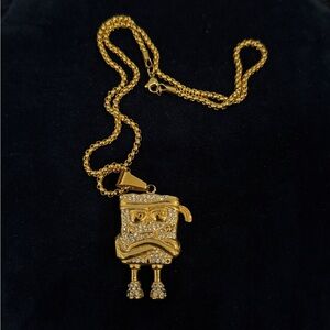 chain pendant spongebob